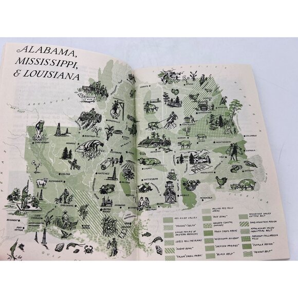 American Geographical Society Gulf South Central States Book Know Your America - Picture 7 of 8